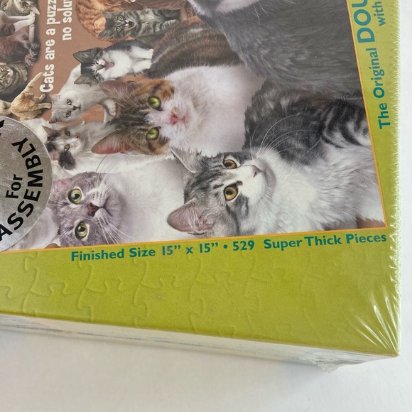 Buffalo Games World’s Most Difficult Jigsaw Puzzle Cats 500pc Doublesided - Picture 4 of 7